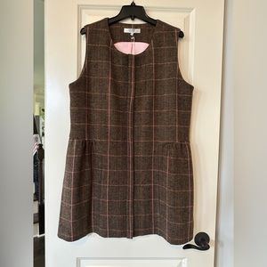 Crosby by Mollie Burch Margaret Vest Dress in Candy Check XL